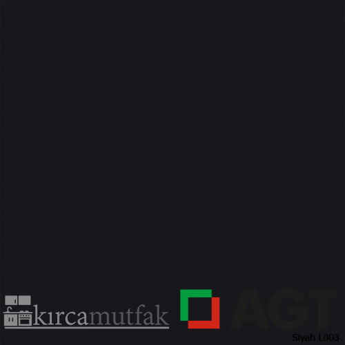 Siyah MDFlam / Suntalam Mutfak Dolabı L003